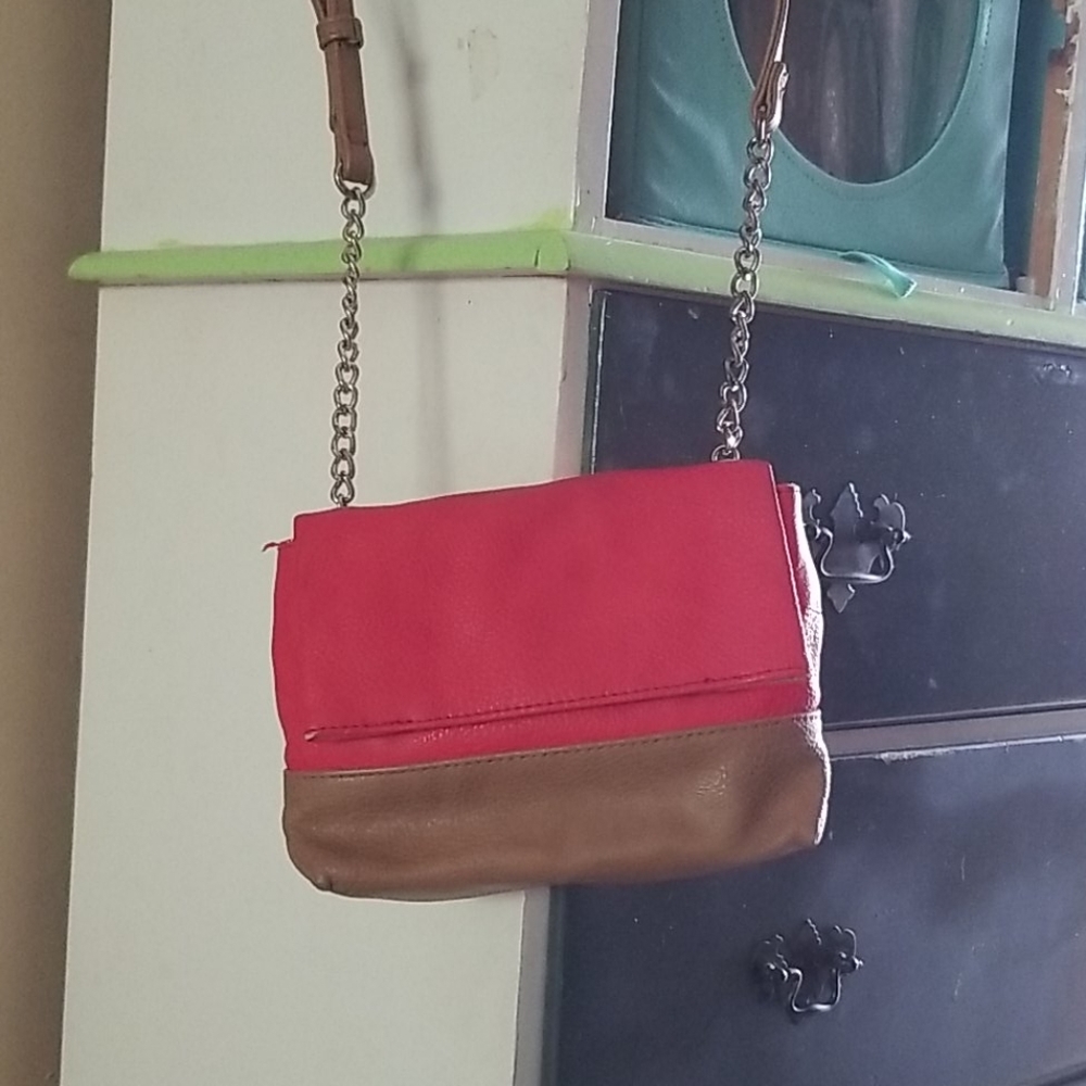 Coral side purse/ crossbody